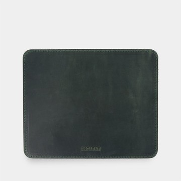 高級綠色皮革滑鼠墊 – 簡約桌面墊