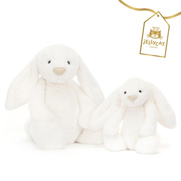 Bashful Luxe Bunny 奢華致臻安撫兔 Luna 月光白玫瑰