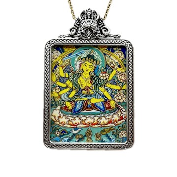 藏古祥館-準提佛母唐卡B0172