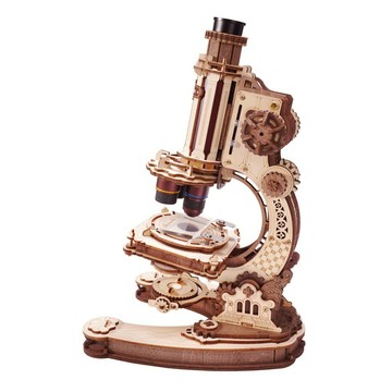Rokr 若客 觀界 顯微鏡 diy手工創意積木拼裝模型高倍  拼圖擺件 生日禮物 若客顯微鏡