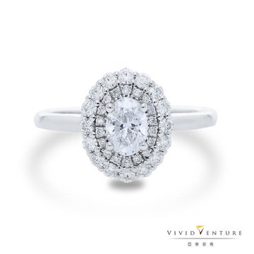 亞帝芬奇 GIA 50分 DVS2 鑽石 戒指 時尚盛宴 PT950鉑金台