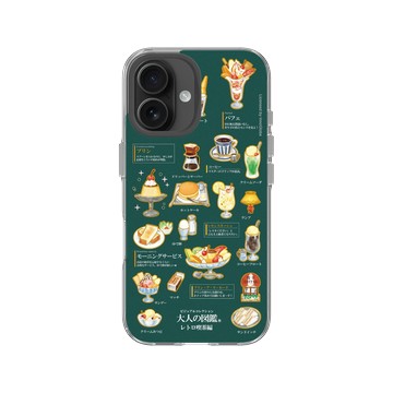 iPhone 16 Clear 透明 - 大人の図鑑 - 復古喫茶編_圖鑑風
