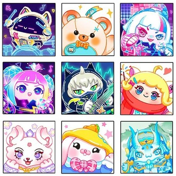 💎鑽石貼畫 手工鑽石畫 益智 DIY立體鑽貼畫 相框畫 鑽石畵蛋仔派對滿鑽帶框卡通遊戲人物兒童手工鑽石貼畵小幅鑽石繡