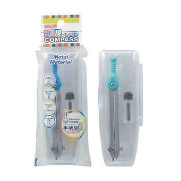 【COX 三燕】便利型 筆芯圓規 顏色隨機 / 支 D-200