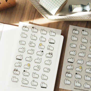 轉印貼紙 / 滿滿的狗狗雲 ( 一份2張 )