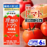  伊藤園 機能性表示食品 理想のトマト（紙）200ml×24本 