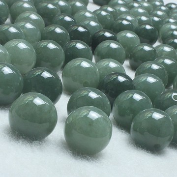 XY2603-天然翡翠a貨散珠玉珠子危料藍糯種子圓珠翡翠小配件玉器翡翠散珠