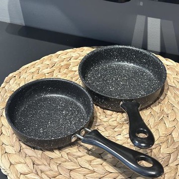 麥飯石迷你小號平底鍋煎雞蛋煎盤蛋餃專用12cm14寶寶輔食小煎鍋