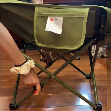 辦公室午睡躺椅便攜午休折疊床單人工位簡單輕便休閑辦公月亮椅子