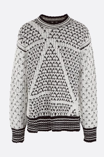 MM6 cotton blend reversible oversized pullover Man