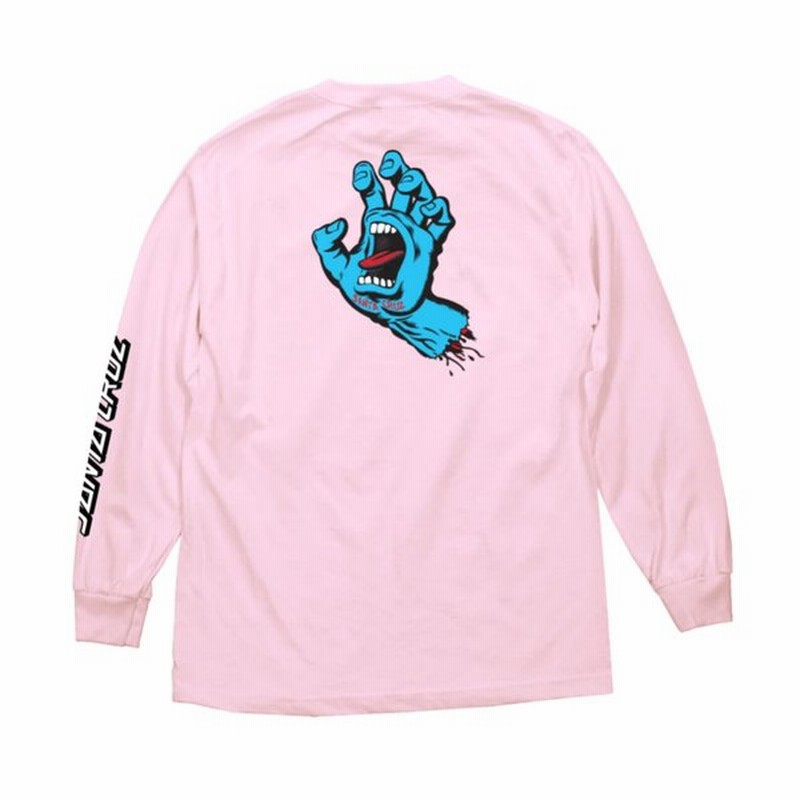 サンタクルーズ メンズ スクリーミングハンド 長袖tシャツ ピンク ロンt スケート Santa Cruz Screaming Hand L S T Pink 通販 Lineポイント最大0 5 Get Lineショッピング