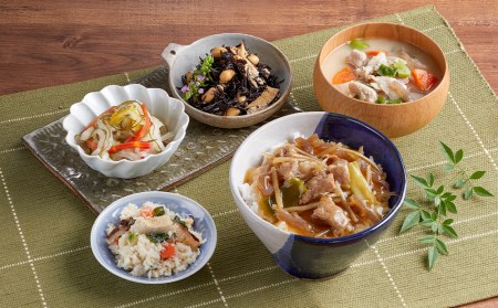 牛ごぼう丼の具と一汁三菜セット（5種類・合計10袋）