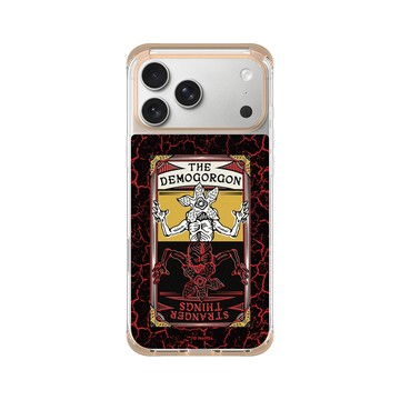 iPhone 17 Pro Max ClearX (MagSafe 兼容) 暖透橘 - Stranger Things - 魔神卡牌