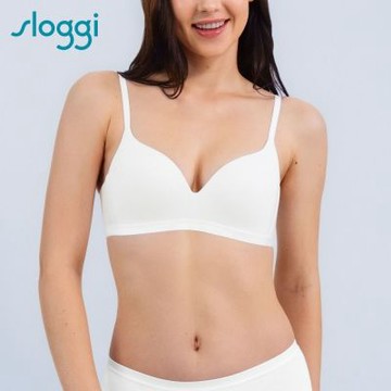 sloggi-GO Vivid Everyday有機棉系列美型內衣 絲緞白
