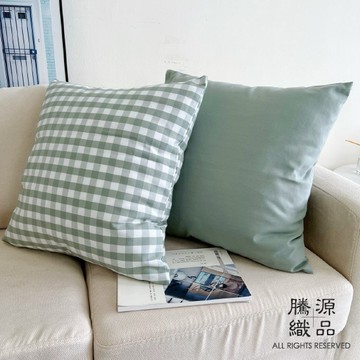 【騰源織品｜24hr出貨】清新格紋百搭系列抱枕套 | 共8款 | 45x45