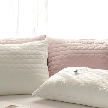 The Zari 日用純棉著色水洗枕頭套  棉白  2個  60 x 40cm