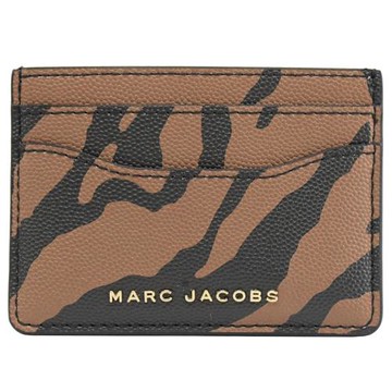 MARC JACOBS 馬克賈伯 虎紋印花信用卡名片夾.咖
