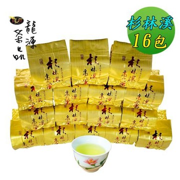 【龍源茶品】杉林溪流瀧頭冷冽香韵烏龍高山茶葉16包組(75g/包-共1200g/附提袋/可茶几茶具冷泡茶)