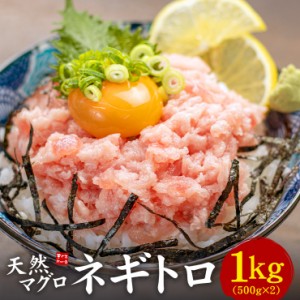 送料無料 天然マグロのネギトロ 1kg(500g×2パック) ふんわり なめらか 流水解凍 〈ng500〉yd9[[ねぎとろ500g-2p]