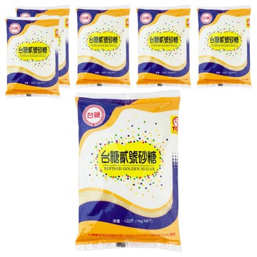 台糖 貳號砂糖  1000g  6包