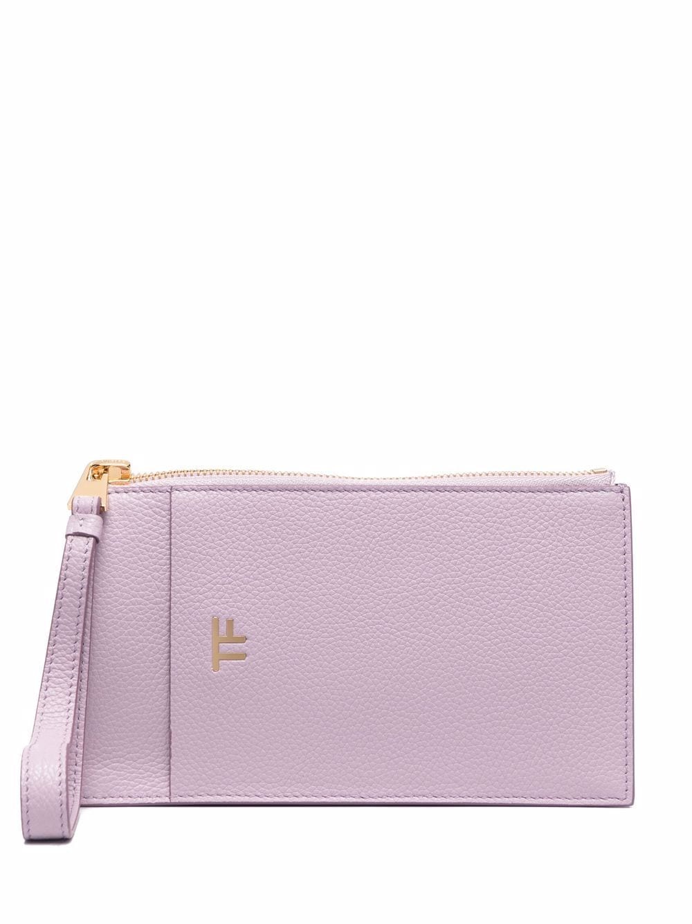 TOM FORD - wrist-strap cardholder - women - Sheepskin/Viscose/Calf Leather - One Size - U6016 LILAC