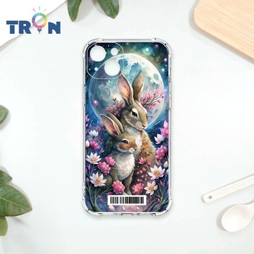 TRON IPhone 15 PLUS 月球上的兔子 四角防摔載具殼 軟殼 手機殼