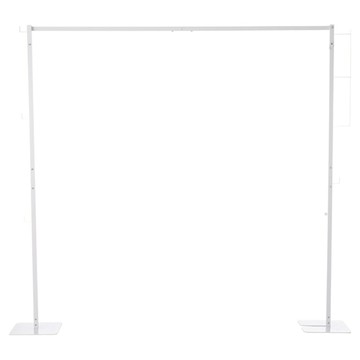 樂嫚妮 室內外碳鋼百變多用途折疊掛衣架  白色  展開 158 x 25 x 60 cm 收合 14.5 x 25 x 160cm 底座 25 x 25 cm