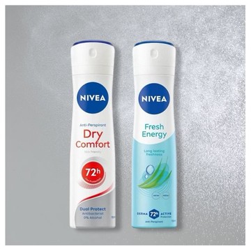 NIVEA妮維雅~清新舒涼噴霧／乾適活力噴霧(150ml) 款式可選