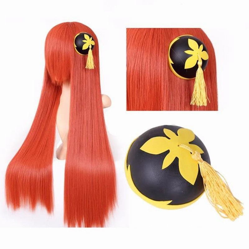 公式 ACOS製 銀魂 神楽の髪飾り お団子 頭飾り チャイナ コスプレ 衣装