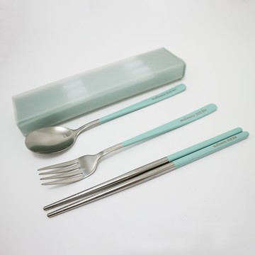北歐 304不鏽鋼環保餐具組三件式