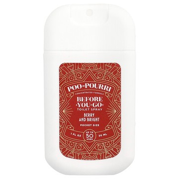 Poo-Pourri, Before-You-Go® 如廁除臭噴霧，隨身噴瓶裝，莓果亮彩香，1 液體盎司（30 毫升）