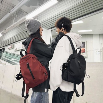 韓版旅遊輕便女新款時尚登山包休閒戶外小號簡約雙肩包