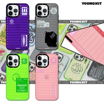 youngkit原創潮流 iphone 14 pro max 6.7吋 螢石系列 立體透彩手機殼