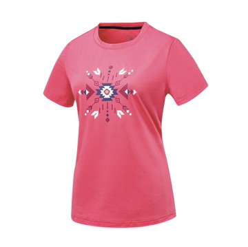 【【蘋果戶外】】山林 51P30 32 深粉紅 女 木醣醇涼感上衣 排汗透氣短袖上衣 透氣超彈性涼爽吸濕快乾 春夏 Mountneer