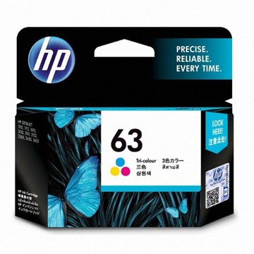 【請先詢問貨況】HP 原廠彩色墨水匣 F6U61AA 63號 適用 DJ 3630/2180/1110/OfficeJet 5220