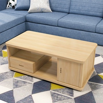 台灣公司貨 最低價 家用抽屜茶幾簡約時尚小戶型儲物創意組合客廳長方形茶幾桌中式 快速發貨