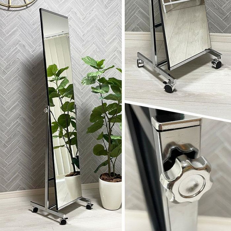 スタンドミラー 全身 鏡 姿見 フレームなし キャスター付き 楽天市場】スタンドミラー 鏡 姿見 全身 全身鏡 キャスター付