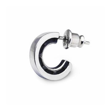 圓環/925銀 耳環/單邊販售/簡約/銀飾 男/送禮/pe14