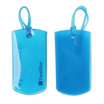 【 Travel Blue 藍旅 旅行配件 】 Jelly 果凍行李掛牌(2入/組) 藍色 TB016-BL