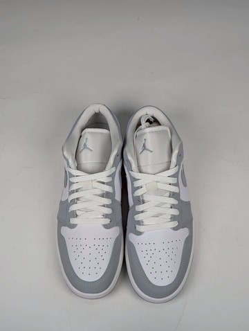 微瑕疵-左右腳中底鞋底鞋面泛黃色差 DC0774-105 W10.5 Nike Air Jordan 1 Low '' Wolf Grey White ''