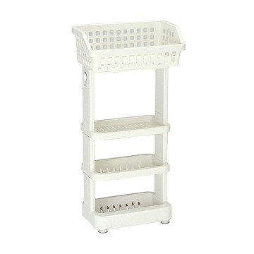 【日本ISETO】日製浴室斜取置物架-4層