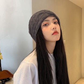 素顏出街日系柔軟百搭包頭帽子女休閑時尚堆堆帽復古網紅頭巾帽男