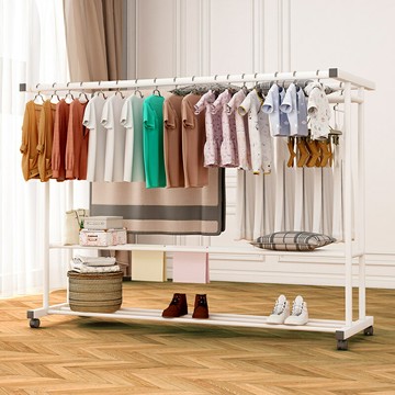 衣架家用掛衣架臥室落地陽臺晾衣架曬衣桿室內簡易衣帽架涼衣架