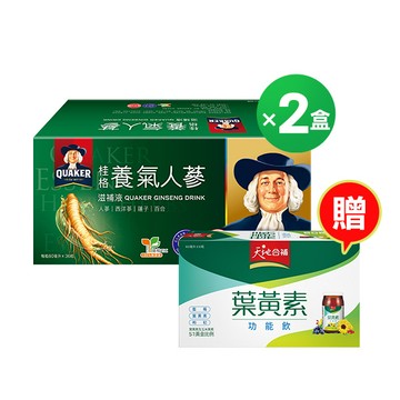 桂格 無糖養氣人蔘盒裝60mlX36瓶X2盒 [輸入優惠碼折300， 折後價$3,448 ，送葉黃素6瓶]
