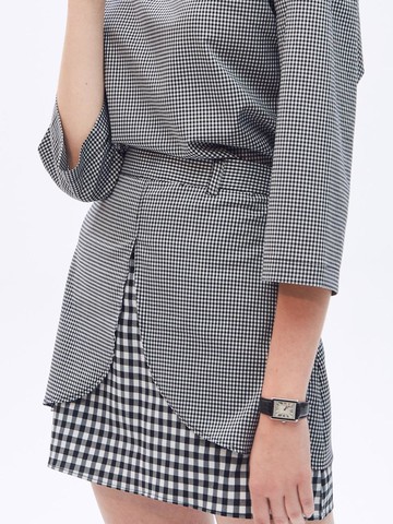 Gingham Check Mini Skirt