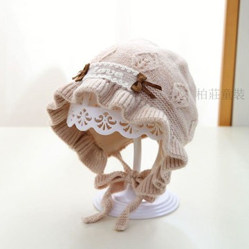 🍭秋冬新品🍭毛帽 嬰兒帽子 兒童毛帽 毛帽韓國 寶寶帽子 寶寶毛帽 嬰兒毛帽 秋冬嬰幼兒外出月齡針織公主可愛保暖毛線帽