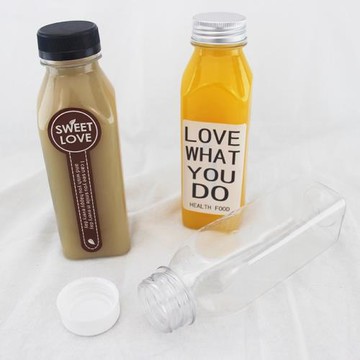 350ml飲料瓶塑料瓶大口果汁瓶酵素瓶網紅奶茶瓶酸奶密封瓶外賣瓶