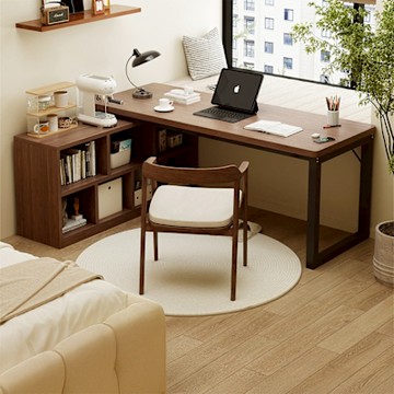 Happylife 邊櫃收納書桌 100公分 Y12247