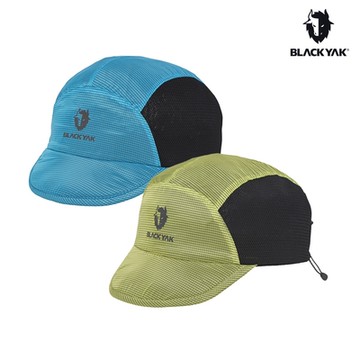 BLACKYAK 韓國 YAK輕量透氣跑帽(檸黃/藍色)| IU代言品牌 越野跑 遮陽帽 運動配件 透氣 |BYDB1NAG06