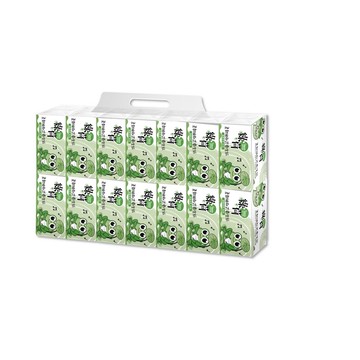 綠荷柔韌抽取式花紋衛生紙100抽112包/箱